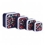 A little lovely company Δοχείο φαγητού Lunch box set Strawberries SBSEST60