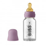 Bibs Μπιμπερό Γυάλινο 0m+ Latex 110ml Mauve 5013300