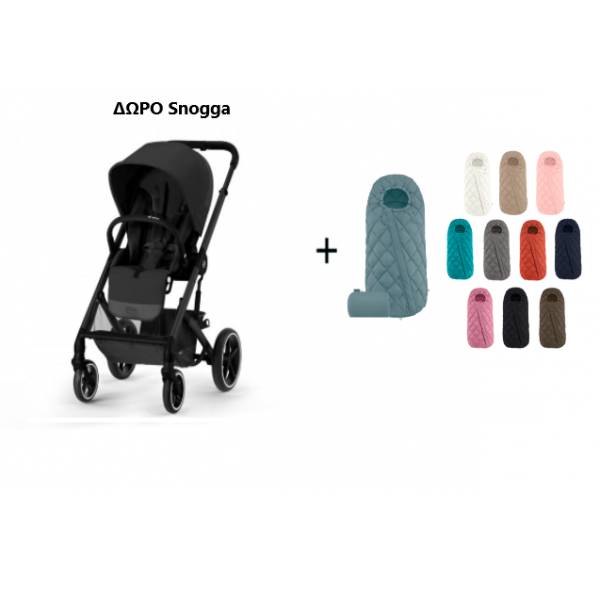 Cybex Καρότσι Balios S Lux Moon Black (ΔΩΡΟ Snogga) 522002533