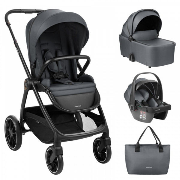 Kikka Boo Καρότσι 3 in 1 Modena Dark Grey 31001010224