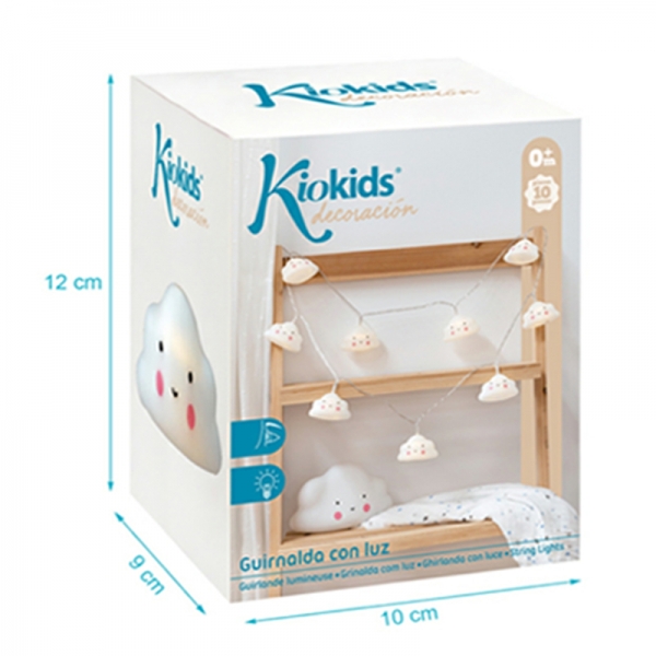 Kiokids Φωτάκια 10 τμχ Διακόσμησης Δωματίου Led Σύννεφο 2800