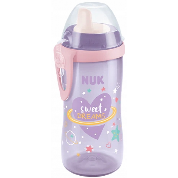 Nuk First Choice Kiddy Cup Night Παγούρι με Ρύγχος 12+m Λιλα Sweat Dreams 300ml 255.541dreams