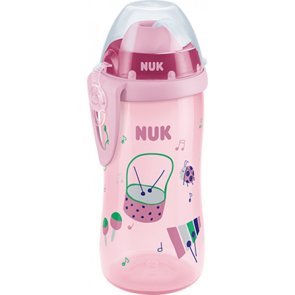 Nuk Παγουράκι Flexi Cup με Καλαμάκι 12+ Pink 300ml 255.410