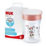 NUK Disney Magic Cup 230ml με Χείλος και Καπάκι 8m+ Minnie Mouse Somon 255.425somon