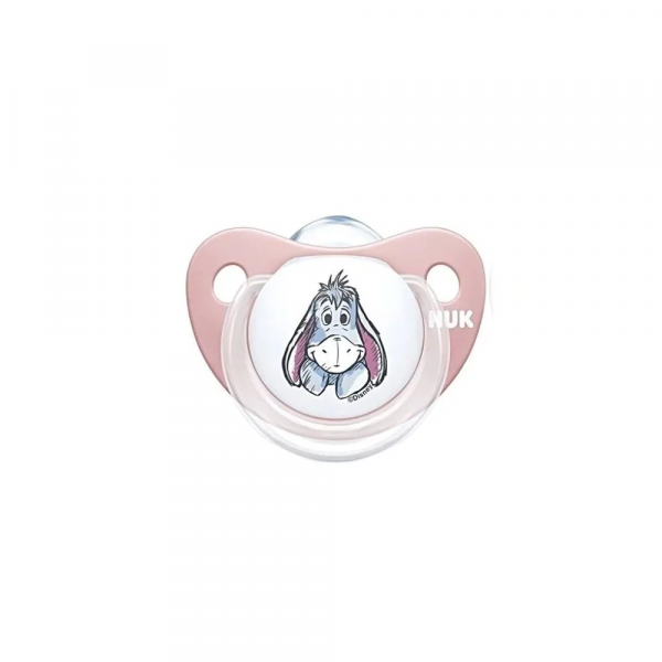 Nuk Πιπίλα Σιλικόνης Trendline Disney Winnie Ορθοδοντική 6-18m 1τμχ 736.379Pink