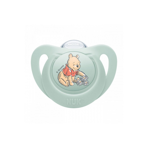 Nuk Star Ορθοδοντική Πιπίλα Σιλικόνης 6-18 Μηνών Disney winnie 736.939mint