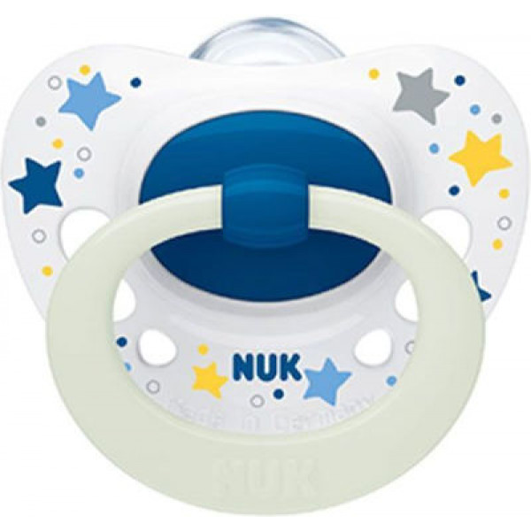 NUK Signature Night Πιπίλα Σιλικόνης 18-36m BlueStars 739.704bluestars.