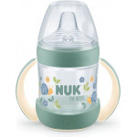 Nuk for Nature Μπιμπερό Εκπαίδευσης με Δείκτη Ελέγχου Θερμοκρασίας Πράσινο 6+m 150ml 743.072