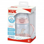 Nuk Εκπαιδευτικό Μπιμπερό με Λαβές Classics First Choice 6m-18m Bambi 150ml 743.313