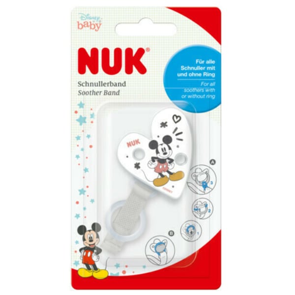 Nuk Disney Mickey Κορδέλα Πιπίλας 1τεμ 751.448