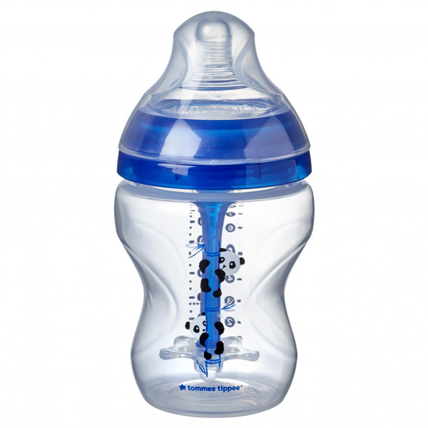 Tommee Tippee Μπιμπερό Advanced Anti-Colic μικρής ροής 260ml με μπλε σχέδιο πάντα  0m+ 42257585