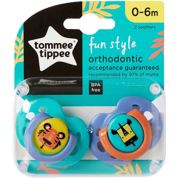 Tommee Tippee Πιπίλα σιλικόνης Fun Style  0-6m 433470