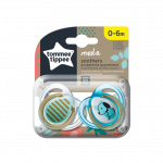 Tommee Tippee Πιπίλα σιλικόνης MODA για αγόρι 0-6m (2τμχ) 433488