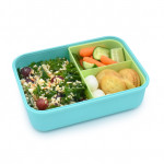  Melii Φαγητοδοχείο Bento 3 θέσεων 1250ml - Lime-Mint-Blue MEL21950