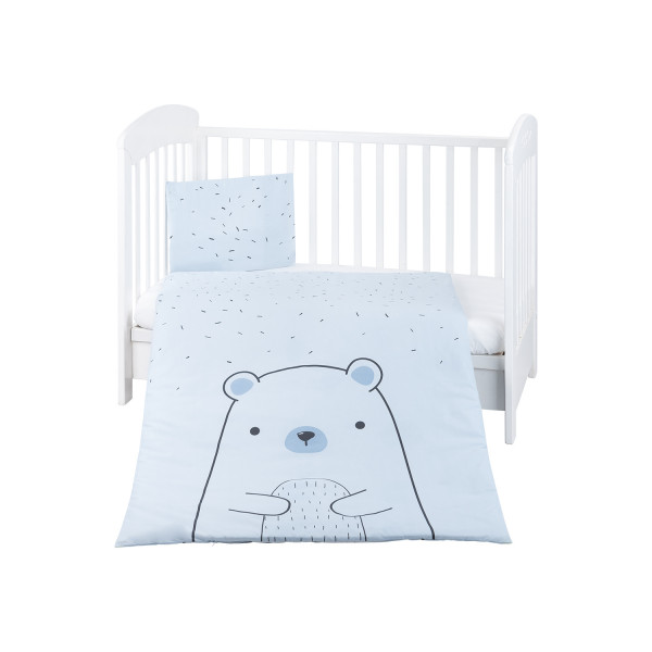 Kikka Boo Σετ Κούνιας 3τμχ Bear With Me Blue 41101030143