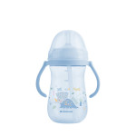 Kikka Boo PP Κύπελλο Με Καλαμάκι Σιλικόνης 300ml Dino World Blue 31302030078