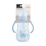 Kikka Boo PP Κύπελλο Με Καλαμάκι Σιλικόνης 300ml Dino World Blue 31302030078