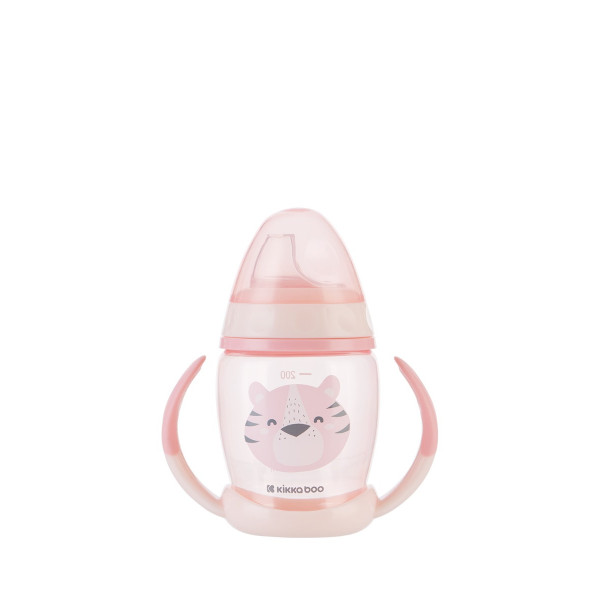 Kikka Boo PP Κύπελλο Με Στόμιο Σιλικόνης 200ml Happy Face Pink 31302030070