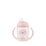 Kikka Boo PP Κύπελλο Με Στόμιο Σιλικόνης 200ml Happy Face Pink 31302030070