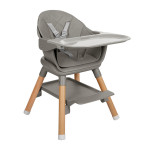 Kikka Boo Καρέκλα Φαγητού 2in1 Woody Grey 2024 31004010173