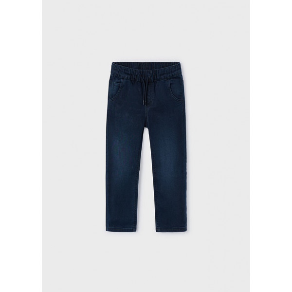 Mayoral Παντελονι soft denim τζογκερ μαυρο μπλε 14-04531-012 4531