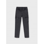 Mayoral Παντελονι denim jogger cargo γκρι σκουρ 14-07534-059 7534