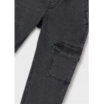 Mayoral Παντελονι denim jogger cargo γκρι σκουρ 14-07534-059 7534