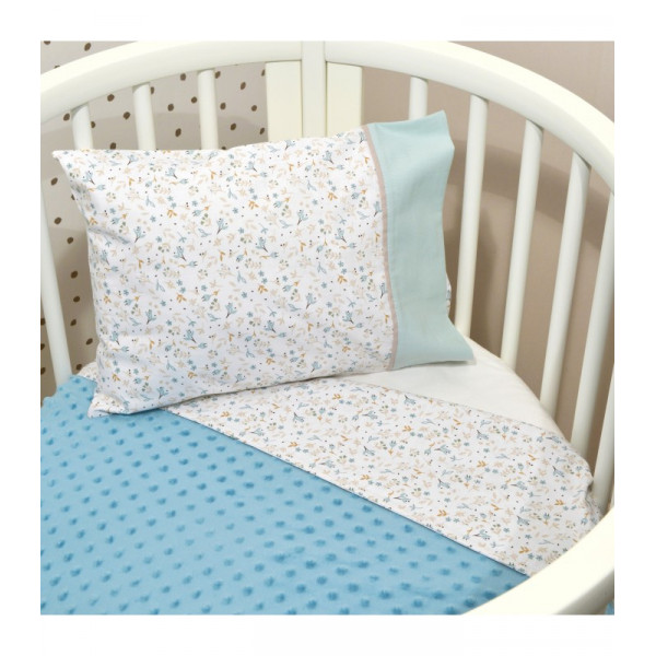 Baby Oliver Minky Κουβέρτα Αγκαλιάς Διπλής Όψης Μέντα 75x95cm 46-6725/403