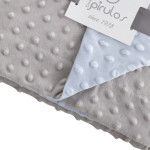 Bimbidreams Κουβέρτα Microfiber Dots Σιέλ/Γκρι  80x110εκ 64005153